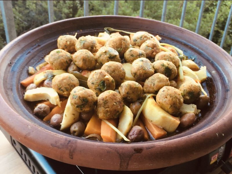 arokkanische Artischocken Fisch Tajine